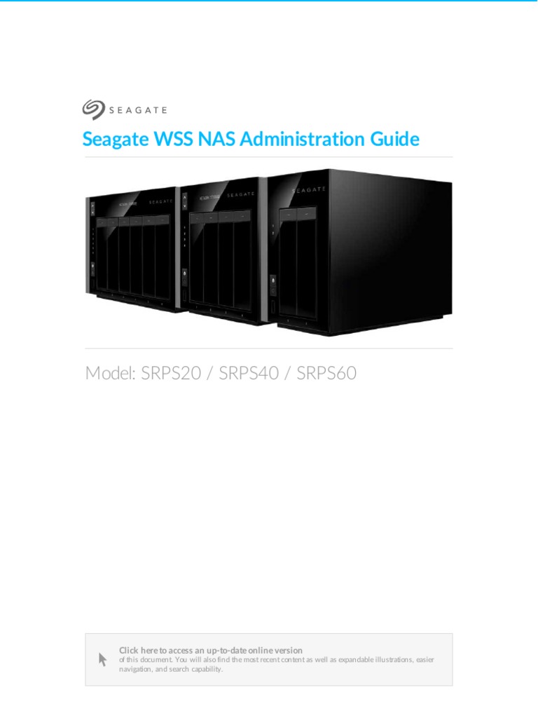 Seagate WSS NAS Admin Guide | PDF | Hard Disk Drive | Microsoft Windows