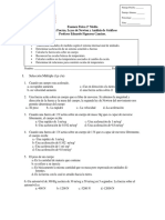 Examen IIº M Segundo Semestre