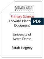 Science Forward Planning Document 2