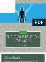 Lesson 5 - The Constitution of Man