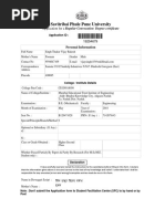 Pune University Convocation Application | PDF