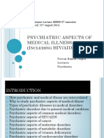 Psychiatric Aspects of Medical Illness (I Hiv/Aids) : Ncluding
