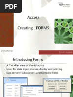 Access Creating FORMS: First Course