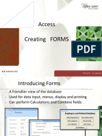 Access Forms: A Friendlier View of Database Data