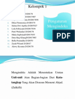 Kearsipan Peraturan Mengindeks 1-5 Kel 1