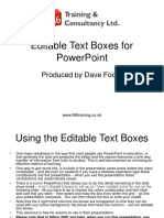 Editable Text Boxes PowerPoint
