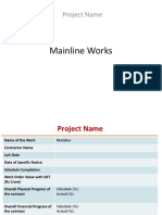 Mainline Works: Project Name