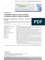 A Qualitative Study On Nurses ' Reactions To Inpatient Suicide in A General Hospital