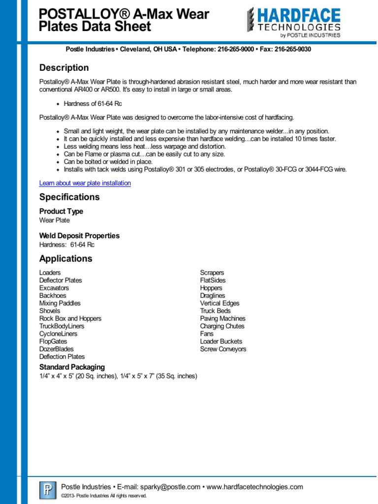 A Max Wearplate | PDF | Loader (Equipment) | Welding