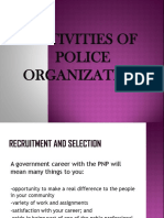 Activities of Police Organization