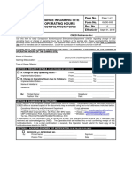 GS Form No. 24 - Change in Gaming Site Operating Hours Notification Form