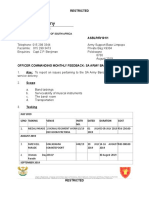 Restricted: JULY 2019 S/No Tasking Venue Instr NO. Dated Duration Cost