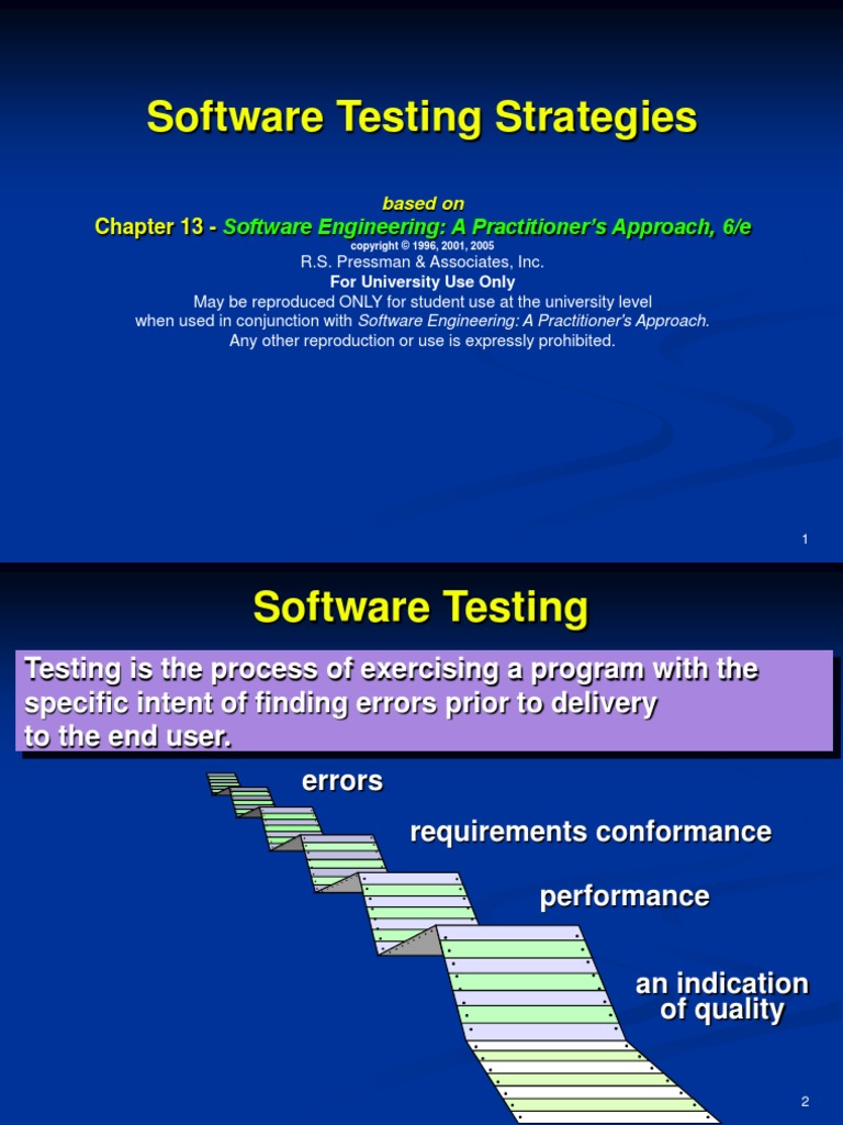 Software Testing Strategies: Chapter 13 | PDF | Software Testing ...