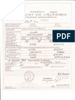 ROMANIA MARRIAGE CERTIFICATE