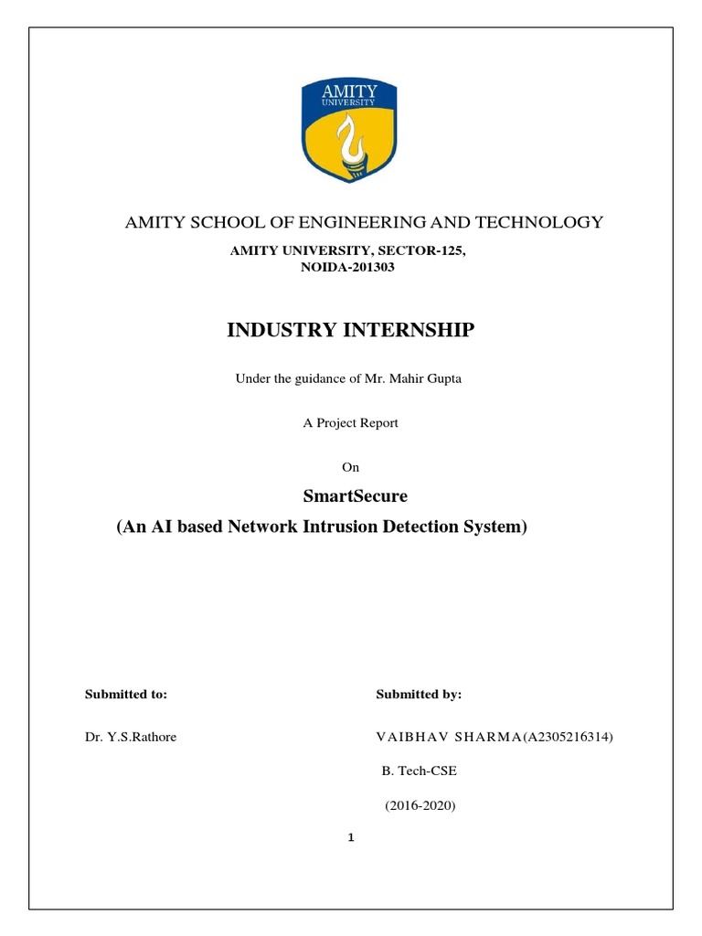 AI Network Intrusion Detection Report | PDF | Computer Security | Security