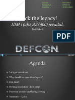 DEFCON 23 Bart Kulach Hack The Legacy IBMi Revealed PDF