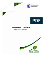 Memoria y Cuenta Municipio Baruta Año 2013