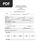 Sample Format of Booking and Arrest Report