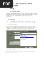 Setup and User Manual of Online Payslip