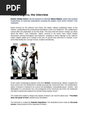 Mauro Biglino Pdf