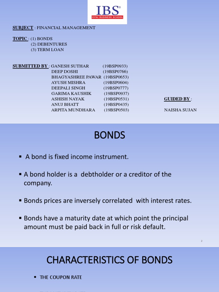 Bonds And Debentures Pdf Bonds Finance Credit Rating
