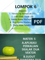 Aplikasi Perkalian Skalar Dua Vektor