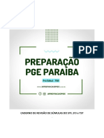 Caderno de Revisão de Súmulas Importantes - Pge Pb - Semana 01