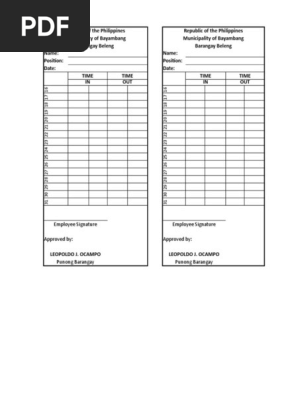time card