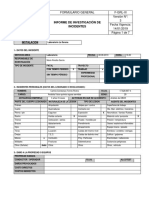  Informe Investigación de Incidentes 