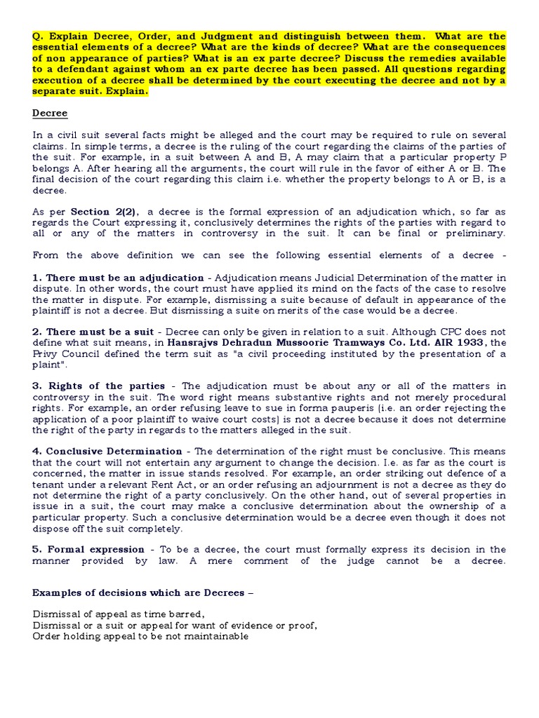 Dismissal of Appeal As Time Barred, Dismissal or A Suit or Appeal For