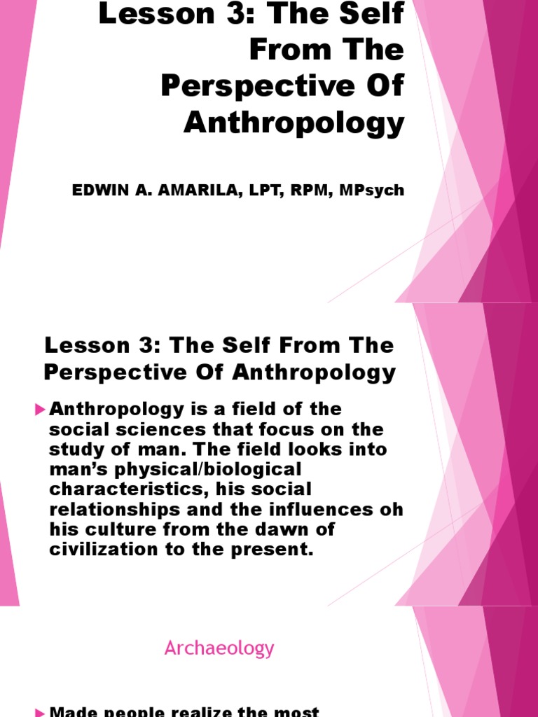 anthropological perspective of the self essay brainly