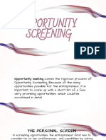 Opportunity Screening