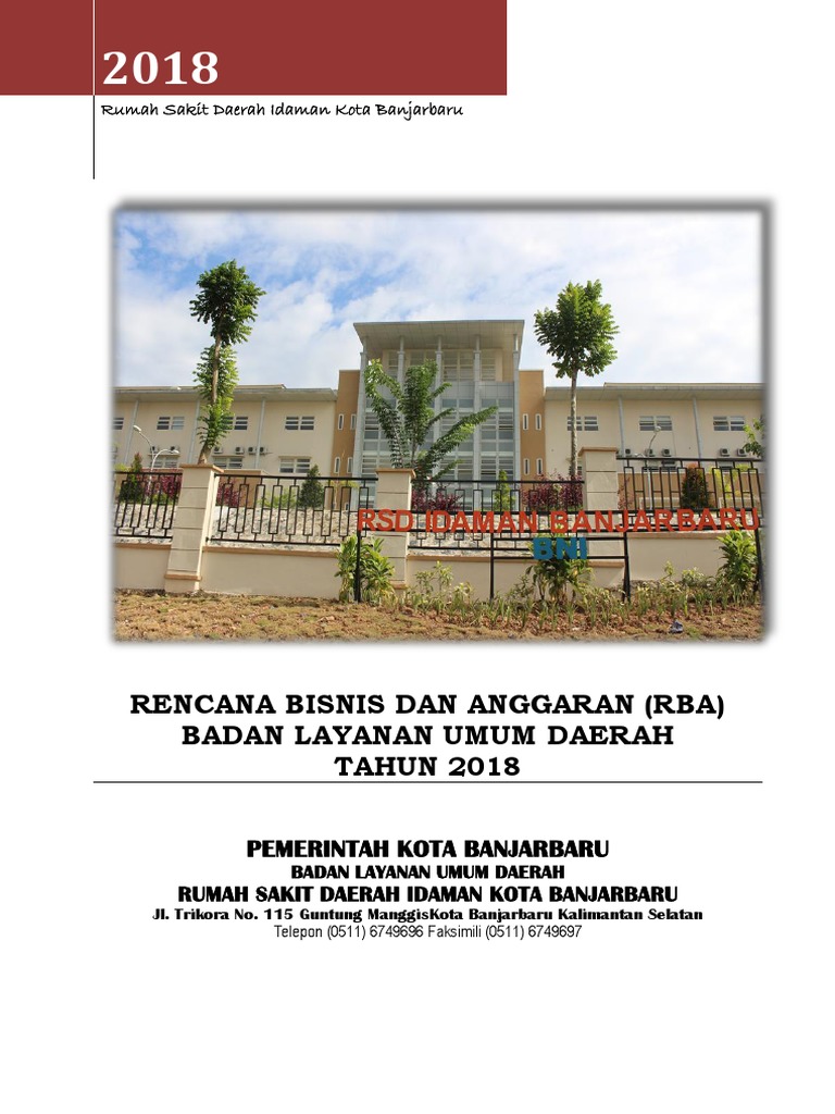 Rencana Bisnis RSD Idaman 2018 | PDF | Bisnis