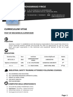 Mohammad Firoz: Curriculum Vitae