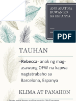 Ang Apat Na Buwan Ko Sa Espanya