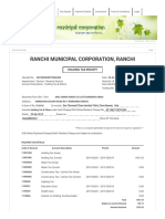 Ranchi Municipal Corporation, Ranchi: Holding Tax Receipt