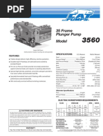 35 Frame Plunger Pump Model: Features Specifications