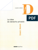 (Filosofía y Derecho) Ernest J. Weinrib - La Idea de Derecho Privado-Marcial Pons (2017) PDF