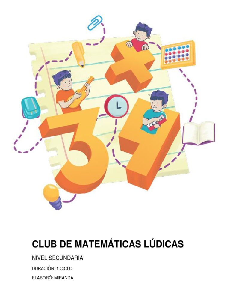 Club de Matemáticas Lúdicas | PDF | Geometría | Aprendizaje