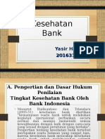 PPT Kesehatan Bank - Manajemen Perbankan