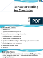 Stator Water System Chemistry