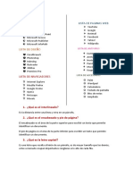 Ejercicios de Word, TABLAS