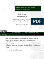 Lógica de Programação Não Existe