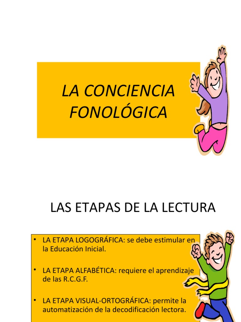 Niveles y Etapas de la Conciencia Fonológica | PDF | Fonología | Palabra