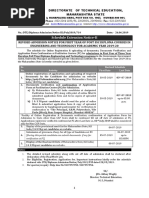 Schedule Extension Notice-II: Directorate of Technical Education, Maharashtra State