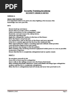 Security Grade E Training Notes | PDF | Arrest | Security Guard