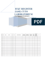 Buku Register Hasil Cytology Laboratorium Puskesmas