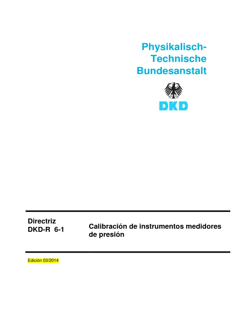 DKD-R 6-1 2016 Spanisch | PDF | Calibración | Medición