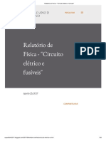 Relatório de Física - Circuito Elétrico