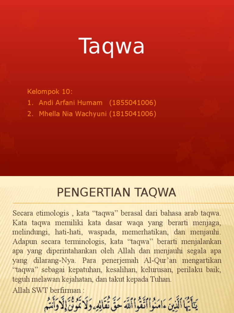 Agama Taqwa Pdf